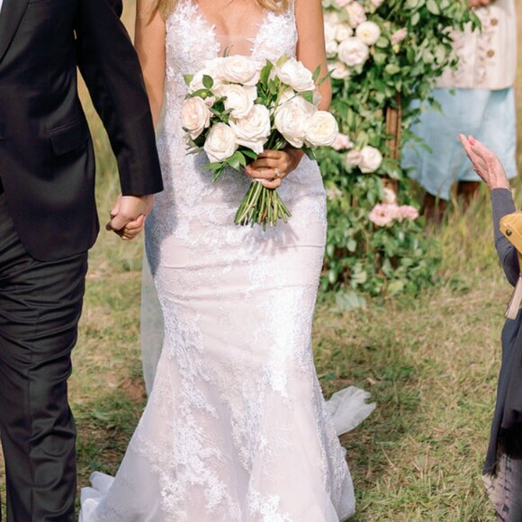 Mira Zwillinger Couture Timmy Bridal Dress Size 40/42 - Picture 9 of 16